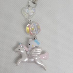 ❣️SOLD❣️NEW Hello Kitty Gotchi Flying Unicorn Vintage Phone Charm